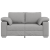 Canapea loveseat  Gri cloud 120 cm Material textil GartenMobel Dekor