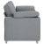 Canapea Loveseat  Gri deschis 140 cm din șezut GartenMobel Dekor