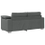 Canapea loveseat  Gri închis 140 cm din material textil GartenMobel Dekor