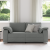 Canapea loveseat  Gri închis 140 cm din material textil GartenMobel Dekor