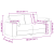 Canapea Loveseat  Neagră 140 cm Material GartenMobel Dekor
