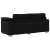 Canapea Loveseat  Neagră 140 cm Material GartenMobel Dekor