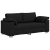 Canapea Loveseat  Neagră 140 cm Material GartenMobel Dekor