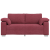 Canapea loveseat Roșu vin 140 cm Textil GartenMobel Dekor