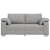 Canapea tip loveseat , Gri nor, 140 cm, Fabric GartenMobel Dekor