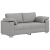 Canapea tip loveseat , Gri nor, 140 cm, Fabric GartenMobel Dekor