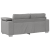 Canapea tip loveseat , Gri nor, 140 cm, Fabric GartenMobel Dekor