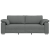 Canapea 3 locuri  Gri închis 178 cm Fabric GartenMobel Dekor