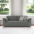 Canapea 3 locuri  Gri închis 178 cm Fabric GartenMobel Dekor
