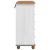 comodă "ASKIM" Alb 91x40x95,5 cm Lemn masiv de pin GartenMobel Dekor