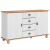 Sideboard 'ASKIM'Alb 133.5x40x79 cm Lemn Solid de Pin GartenMobel Dekor