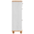 Dulap pentru pantofi ASKIM Alb 85x35x108 cm Lemn Solid de Pin GartenMobel Dekor
