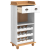 Cabinet de vin "ASKIM" cu 12 suporturi pentru sticle Alb Lemn solid din pin GartenMobel Dekor