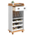 Cabinet de vin "ASKIM" cu 12 suporturi pentru sticle Alb Lemn solid din pin GartenMobel Dekor
