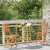 Set de 2 scaune pliabile de grădină 36x46x85 cm Lemn masiv de Acacia GartenMobel Dekor