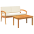 Set Bistro 2 Piese cu Perne Lemn Solid de Acacia GartenMobel Dekor