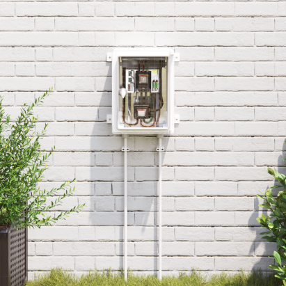 dulap de control IP65 impermeabil gri 25x13x33 cm din plastic ABS GartenMobel Dekor