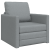 Sofa Pat de podea 2 în 1 Gri Deschis 74x77x81 cm GartenMobel Dekor