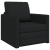 Sofa Pat 2 în 1 Negru 74x77x81 cm Material Textil GartenMobel Dekor