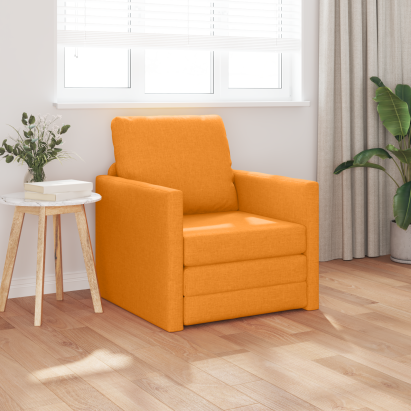 Sofa Pat 2-in-1 Galben Închis 74x77x81 cm Material GartenMobel Dekor