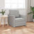 Sofa pat 2-in-1 Gri nori 74x77x81 cm Material textil GartenMobel Dekor