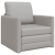 Sofa pat 2-in-1 Gri nori 74x77x81 cm Material textil GartenMobel Dekor