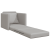 Sofa pat 2-in-1 Gri nori 74x77x81 cm Material textil GartenMobel Dekor