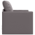 Fotoliu extensibil 2-in-1 Gri 74x77x81 cm Piele Sintetică GartenMobel Dekor
