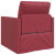 Sofa de podea 2 în 1 Bordo 74x77x81 cm Piele artificială GartenMobel Dekor