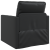 Fotoliul Floor Sofa Bed 2 în 1 Negru 74x77x81 cm Piele Artificială GartenMobel Dekor