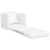 Sofa Pat De Podea 2-in-1 Alb 74x77x81 cm Piele Sintetică GartenMobel Dekor
