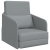 Sofa Pat 2-in-1 Gri Deschis 65x80x83 cm Tesatură GartenMobel Dekor