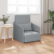 Sofa Pat 2-in-1 Gri Deschis 65x80x83 cm Tesatură GartenMobel Dekor