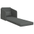 Sofa Pat Pe Pardoseală 2 în 1 Gri Închis 65x80x83 cm Țesătură GartenMobel Dekor