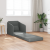Sofa Pat Pe Pardoseală 2 în 1 Gri Închis 65x80x83 cm Țesătură GartenMobel Dekor