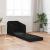 Sofa Pat 2-in-1 Negru 65x80x83 cm Material GartenMobel Dekor