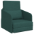 Sofa Pat pe Podea 2-in-1 Verde închis 65x80x83 cm Material GartenMobel Dekor