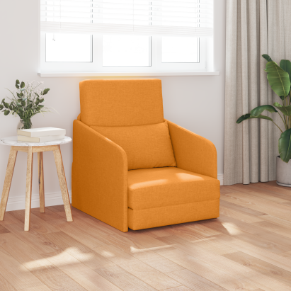 Pat-sofa pe podea 2-in-1 Galben închis 65x80x83 cm GartenMobel Dekor