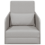 Sofa Pat Podea 2 în 1 Gri Noros 65x80x83 cm Stoff GartenMobel Dekor