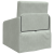Canapea Pat 2 în 1 Gri Deschis 65x80x83 cm Catifea GartenMobel Dekor