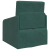 Canapea Pat 2-in-1 Verde Închis 65x80x83 cm Catifea GartenMobel Dekor