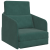 Canapea Pat 2-in-1 Verde Închis 65x80x83 cm Catifea GartenMobel Dekor