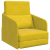 Canapea Pat 2-in-1 Galben 65x80x83 cm Catifea GartenMobel Dekor