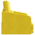 Canapea Pat 2-in-1 Galben 65x80x83 cm Catifea GartenMobel Dekor