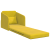 Canapea Pat 2-in-1 Galben 65x80x83 cm Catifea GartenMobel Dekor