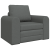 Sofa extensibil 2-în-1 gri închis 98x71x83 cm țesătură GartenMobel Dekor
