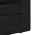Sofa Pat 2 în 1 Negru 98x71x83 cm Țesătură GartenMobel Dekor