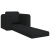 Sofa Pat 2 în 1 Negru 98x71x83 cm Țesătură GartenMobel Dekor