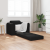 Sofa Pat 2 în 1 Negru 98x71x83 cm Țesătură GartenMobel Dekor