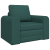 Sofa Pat de Podea 2 în 1 Verde Întunecat 98x71x83 cm Textil GartenMobel Dekor